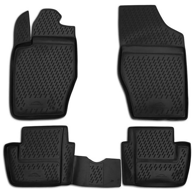 ΠΑΤΑΚΙΑ ΣΕ ΣΚΑΦΗ TPE ΛΑΣΤΙΧΟ ΓΙΑ CITROEN C4 5D 2001-2011  ΣΕ ΜΑΥΡΟ ΧΡΩΜΑ NOVLINE - 4 ΤΕΜ.