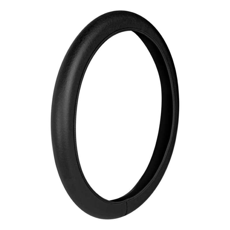 Lampa Κάλυμμα Τιμονιού Αυτοκινήτου Skin-Cover 38-40εκ. Ελαστικό Γνήσιο δέρμα Ultra-soft Mαύρο 1-τεμ. (L3292.8)