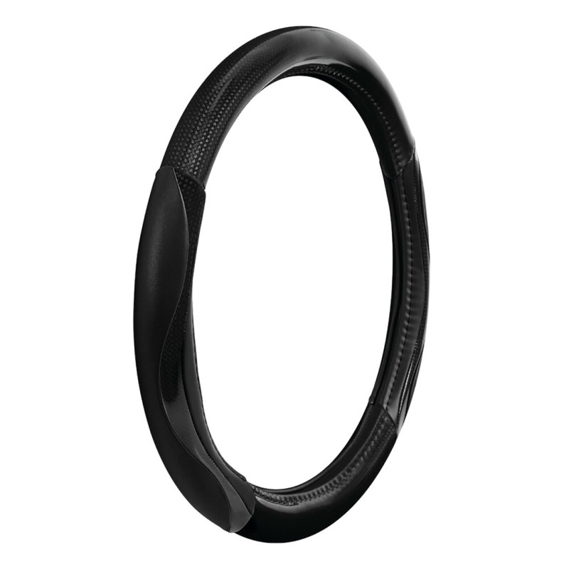 Lampa Κάλυμμα Τιμονιού Αυτοκινήτου Silverstone 37-39εκ. Άοσμο Με Carbon πρόσθετα λαβές Ultra-soft Skeentex Μαύρο 1-τεμ. (L3294.3)