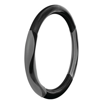 Lampa Κάλυμμα Τιμονιού Αυτοκινήτου Silverstone 37-39εκ. Άοσμο Με Carbon πρόσθετα λαβές Ultra-soft Skeentex Γκρι 1-τεμ. (L3294.5)