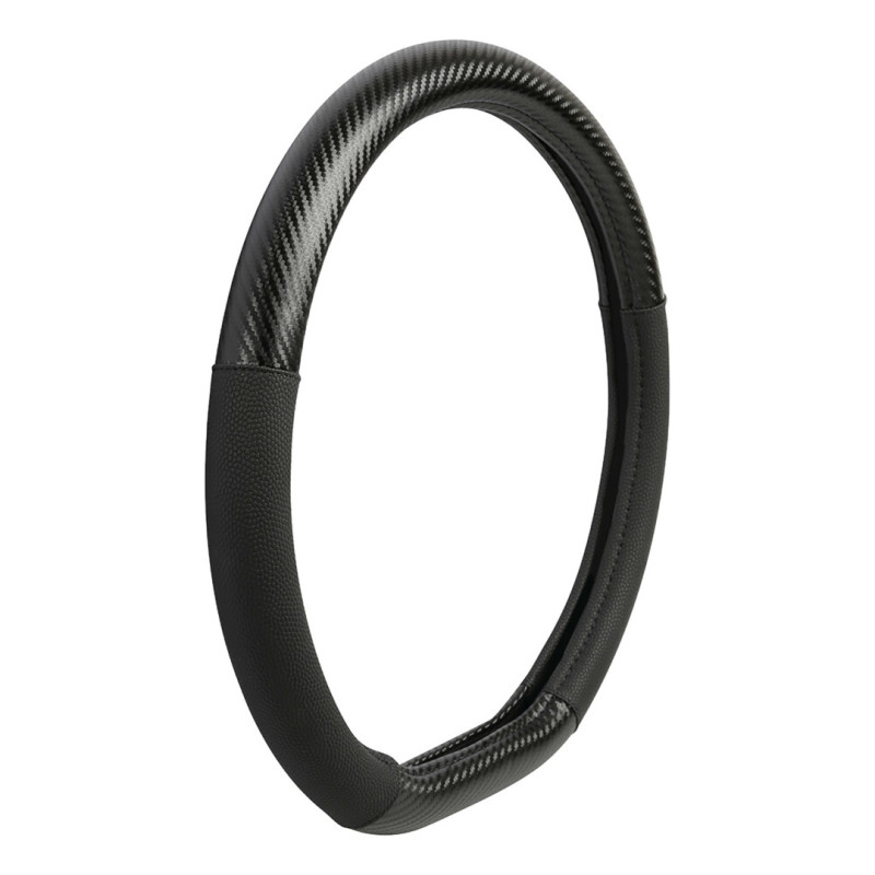 Lampa Κάλυμμα Τιμονιού Αυτοκινήτου Le Mans 37-39εκ. Άοσμο με Matt Carbon πρόσθετα από Ultra-soft Skeentex Μαύρο 1-τεμ. (L3295.3)