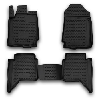 ΠΑΤΑΚΙΑ ΣΕ ΣΚΑΦΗ TPE ΛΑΣΤΙΧΟ ΓΙΑ FORD RANGER 4D 2011+  ΣΕ ΜΑΥΡΟ ΧΡΩΜΑ NOVLINE - 4 ΤΕΜ.