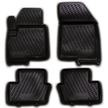 ΠΑΤΑΚΙΑ ΣΕ ΣΚΑΦΗ TPE ΛΑΣΤΙΧΟ ΓΙΑ JEEP COMPASS 5D 2011-2016  ΣΕ ΜΑΥΡΟ ΧΡΩΜΑ NOVLINE - 4 ΤΕΜ.