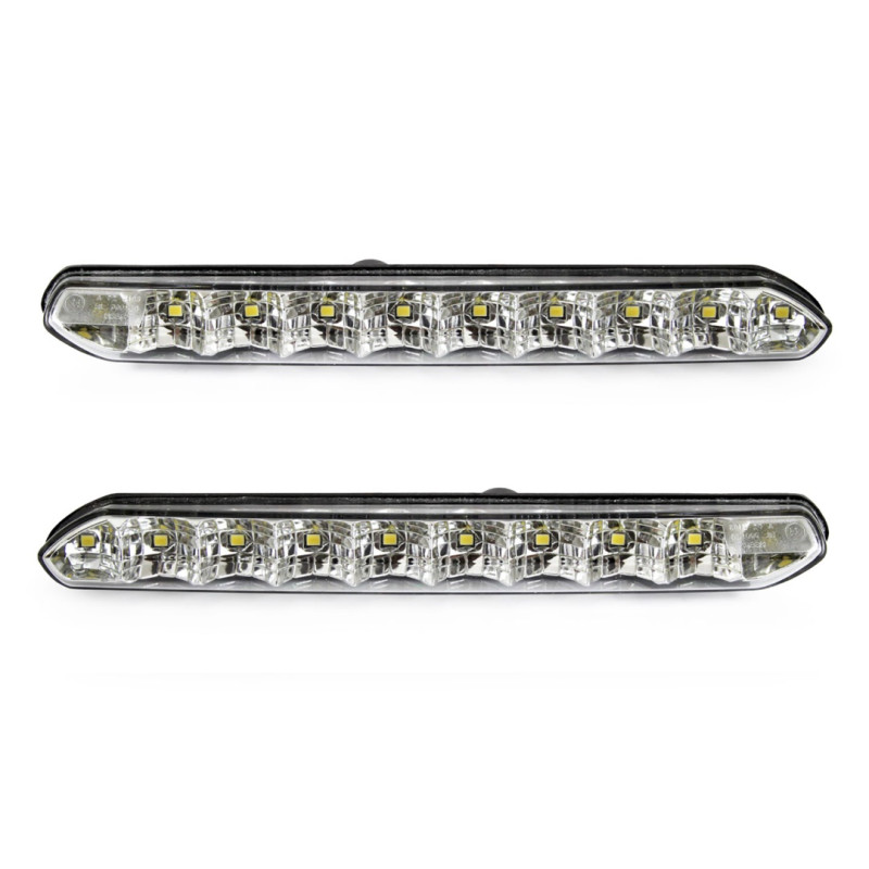 Amio - Φώτα Ημέρας DRL Τάση Λειτουργίας 12/24V Απόδοση 7W 20 LED 0.35W Ανά LED Διαστάσεις 190x20x40mm για Αυτοκίνητο – 2 τεμ. (01266/AM)