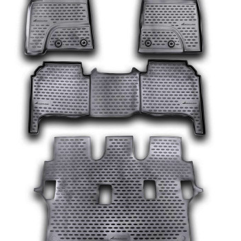 ΠΑΤΑΚΙΑ ΣΕ ΣΚΑΦΗ TPE ΛΑΣΤΙΧΟ ΓΙΑ TOYOTA LANDCRUISER 200 2012-2015  ΣΕ ΜΑΥΡΟ ΧΡΩΜΑ NOVLINE - 4 ΤΕΜ.