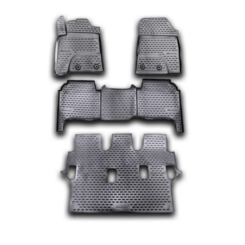 ΠΑΤΑΚΙΑ ΣΕ ΣΚΑΦΗ TPE ΛΑΣΤΙΧΟ ΓΙΑ TOYOTA LANDCRUISER 200 2012-2015  ΣΕ ΜΑΥΡΟ ΧΡΩΜΑ NOVLINE - 4 ΤΕΜ.