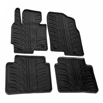 LAMPA - ΠΑΤΑΚΙΑ ΑΥΤΟΚΙΝΗΤΟΥ ΑΠΟ ΛΑΣΤΙΧΟ ΓΙΑ MAZDA CX-5 04/2012-2017 ΣΕ ΜΑΥΡΟ ΧΡΩΜΑ ME ΚΟΥΜΠΩΜΑΤΑ - 4 ΤΕΜ.