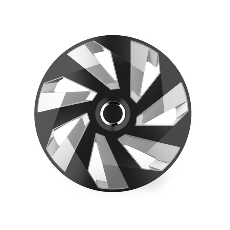 Amio - ΤΑΣΙ 14 INCH INCH HUBCAP VECTOR RC SILVER BLACK - 1 ΤΕΜ. (10498/AM)