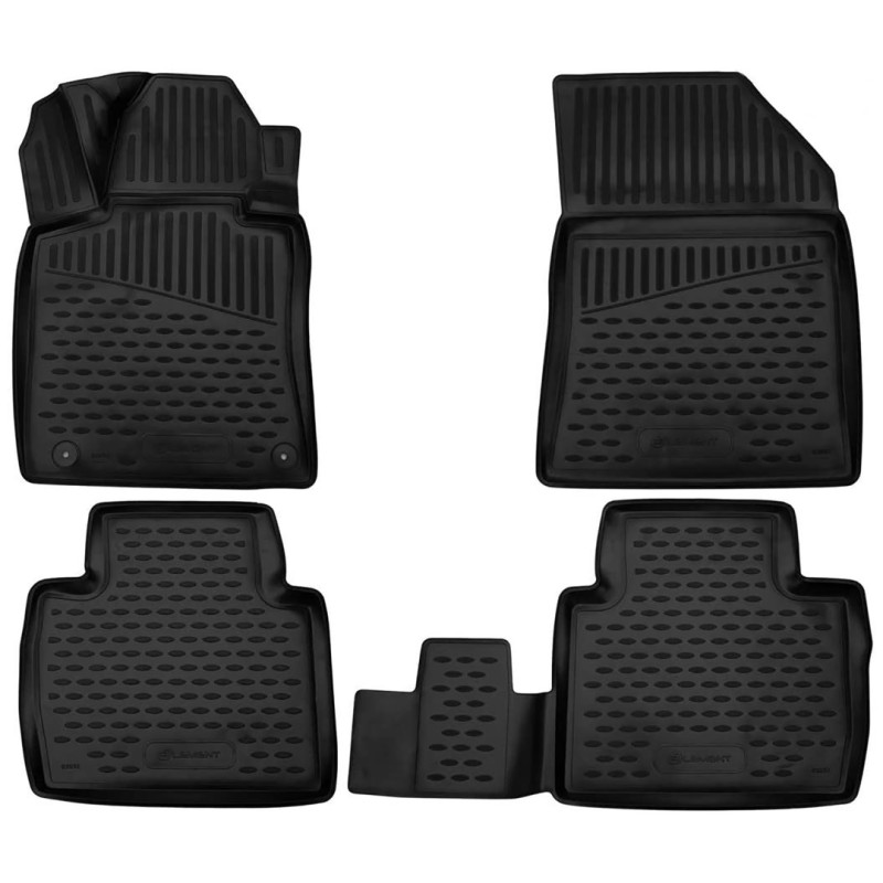 ΠΑΤΑΚΙΑ ΣΕ ΣΚΑΦΗ TPE ΛΑΣΤΙΧΟ ΓΙΑ PEUGEOT 508 5D 2019+  ΣΕ ΜΑΥΡΟ ΧΡΩΜΑ NOVLINE - 4 ΤΕΜ.