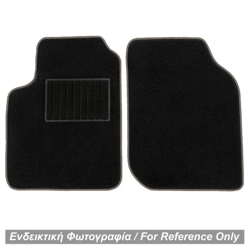 ΠΑΤΑΚΙΑ ΜΟΚΕΤΑ ΓΙΑ MERCEDES SMART ROADSTER 452 1998-2006 ΜΑΥΡΟ ΜΕ ΓΚΡΙ ΡΕΛΙ RACE AXION - 2 ΤΕΜ.