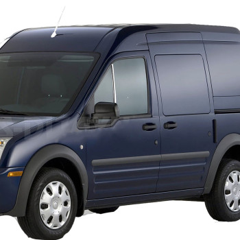 TRIM  ΠΑΡΑΘΥΡΩΝ 1/4 ΑΥΤΟΚΟΛΛΗΤΑ (ΜΕΤΑΛΛΙΚΑ ΧΡΩΜΙΟΥ) - 2 ΤΕΜ. ΓΙΑ FORD TRANSIT CONNECT PANELVAN/LAV 02-14