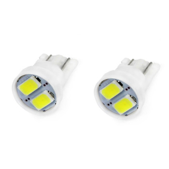Amio - Λαμπάκια T10 W5W LED 12V 2xSMD5730 Λευκό Φως για Φώτα Θέσεως Πινακίδα και Εσωτερικό Φωτισμό Αυτοκινήτου - 2 τεμ. (01295/AM)