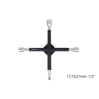 Amio - ΣΤΑΥΡΟΣ ΓΙΑ ΜΠΟΥΛΟΝΙΑ ΜΕ ΠΡΟΣΤΑΤΕΥΤΙΚΟ ΛΑΣΤΙΧΟ 17-19-21-1/2 – 1 ΤΕΜ. (02402/AM)