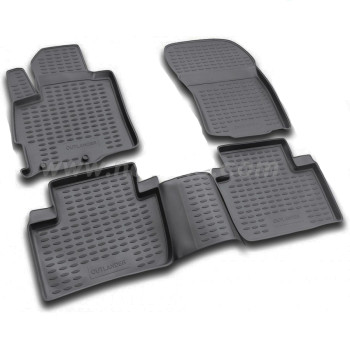 ΠΑΤΑΚΙΑ ΣΕ ΣΚΑΦΗ TPE ΛΑΣΤΙΧΟ ΓΙΑ MITSUBISHI OUTLANDER XL 02/2007-2012  ΣΕ ΜΑΥΡΟ ΧΡΩΜΑ NOVLINE - 4 ΤΕΜ.