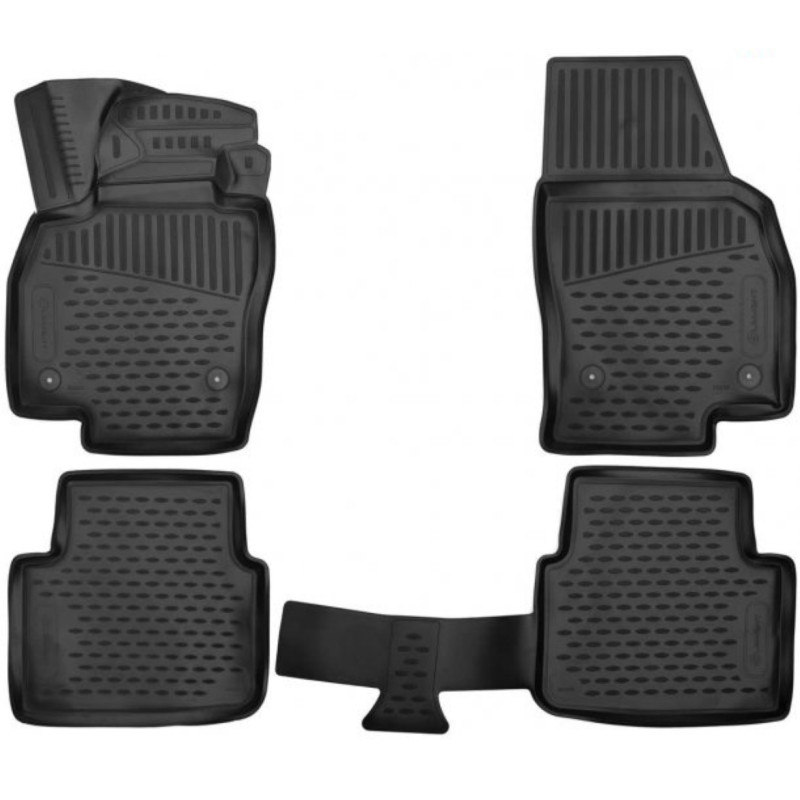 ΠΑΤΑΚΙΑ ΣΕ ΣΚΑΦΗ TPE ΛΑΣΤΙΧΟ ΓΙΑ SKODA SCALA HTB 5D 2019+  ΣΕ ΜΑΥΡΟ ΧΡΩΜΑ NOVLINE - 4 ΤΕΜ.