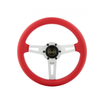 ΤΙΜΟΝΙ SHARAV 315 ΚΟΚΚΙΝΟ 315mm ΔΕΡΜΑΤΙΝΟ ΤΡΙΑΚΤΙΝΟ ΜΕ ΑΣΗΜΙ ΛΑΜΑ