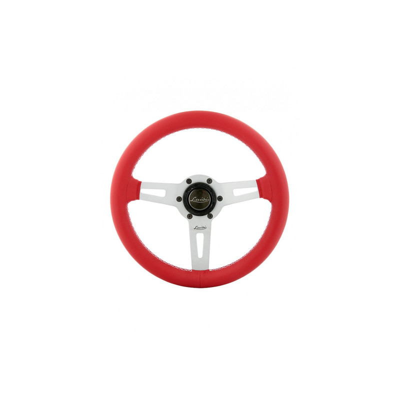 ΤΙΜΟΝΙ SHARAV 315 ΚΟΚΚΙΝΟ 315mm ΔΕΡΜΑΤΙΝΟ ΤΡΙΑΚΤΙΝΟ ΜΕ ΑΣΗΜΙ ΛΑΜΑ