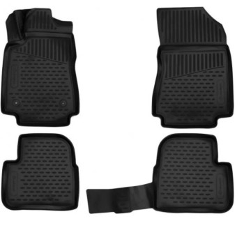 ΠΑΤΑΚΙΑ ΣΕ ΣΚΑΦΗ TPE ΛΑΣΤΙΧΟ ΓΙΑ CITROEN C3 HTB 2016+  ΣΕ ΜΑΥΡΟ ΧΡΩΜΑ NOVLINE - 4 ΤΕΜ.