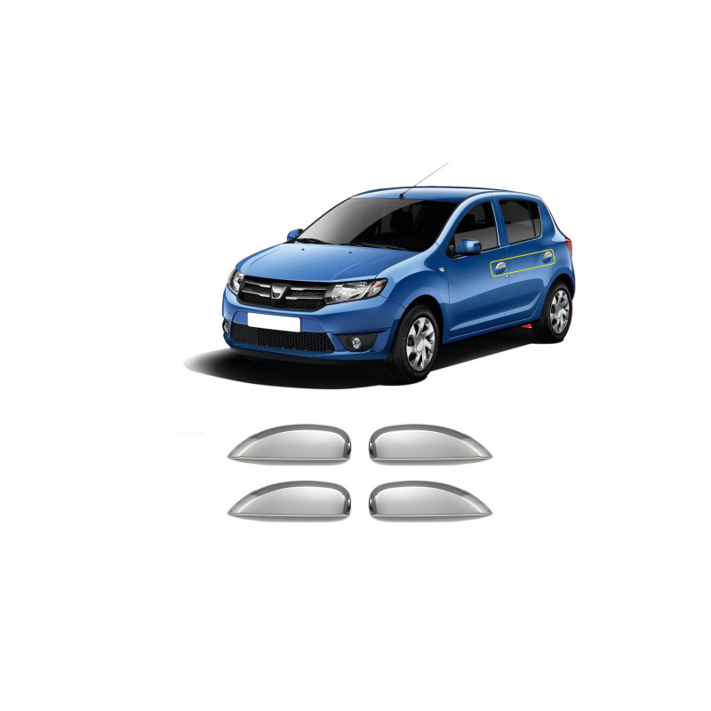 ΧΕΡΟΥΛΙΑ ΠΟΡΤΑΣ ΓΙΑ DACIA SANDERO 2 4D 2013+  ΧΡΩΜΙΟ ΜΕΤΑΛΛΙΚΑ 4ΤΕΜ