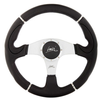 ΤΙΜΟΝΙ CENTURY 340mm ΜΑΥΡΟ/ΧΡΩΜΙΟ ΤΡΙΑΚΤΙΝΟ LUISI