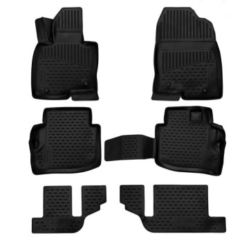 ΠΑΤΑΚΙΑ ΣΕ ΣΚΑΦΗ TPE ΛΑΣΤΙΧΟ ΓΙΑ MAZDA CX-9 SUV 2017+  ΣΕ ΜΑΥΡΟ ΧΡΩΜΑ NOVLINE - 6 ΤΕΜ.