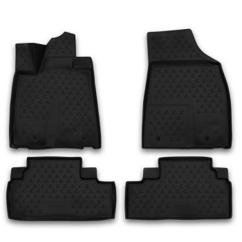 ΠΑΤΑΚΙΑ ΣΕ ΣΚΑΦΗ TPE ΛΑΣΤΙΧΟ ΓΙΑ LEXUS RX 350 ΟΧΙ ΥΒΡΙΔΙΚΟ 06/2006+   ΣΕ ΜΑΥΡΟ ΧΡΩΜΑ NOVLINE - 4 ΤΕΜ.