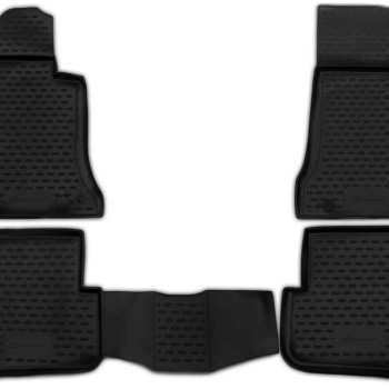 ΠΑΤΑΚΙΑ ΣΕ ΣΚΑΦΗ TPE ΛΑΣΤΙΧΟ ΓΙΑ MERCEDES C CLASS W204 2007-2014  ΣΕ ΜΑΥΡΟ ΧΡΩΜΑ NOVLINE - 4 ΤΕΜ.