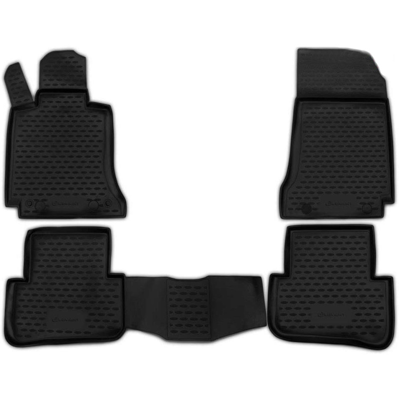 ΠΑΤΑΚΙΑ ΣΕ ΣΚΑΦΗ TPE ΛΑΣΤΙΧΟ ΓΙΑ MERCEDES C CLASS W204 2007-2014  ΣΕ ΜΑΥΡΟ ΧΡΩΜΑ NOVLINE - 4 ΤΕΜ.