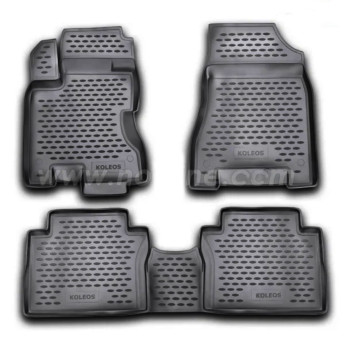 ΠΑΤΑΚΙΑ ΣΕ ΣΚΑΦΗ TPE ΛΑΣΤΙΧΟ ΓΙΑ RENAULT KOLEOS 06/2008-2017  ΣΕ ΜΑΥΡΟ ΧΡΩΜΑ NOVLINE - 4 ΤΕΜ.