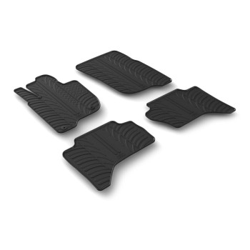 LAMPA - ΠΑΤΑΚΙΑ ΑΥΤΟΚΙΝΗΤΟΥ ΑΠΟ ΛΑΣΤΙΧΟ ΓΙΑ FIAT FULLBACK EXTRA CAB / DOUBLE CAB 09/2016+ / MITSUBISHI L200 CLUB CAB / DOUBLE 09/2015+ ΣΕ ΜΑΥΡΟ ΧΡΩΜΑ ME ΚΟΥΜΠΩΜΑΤΑ - 4 ΤΕΜ.