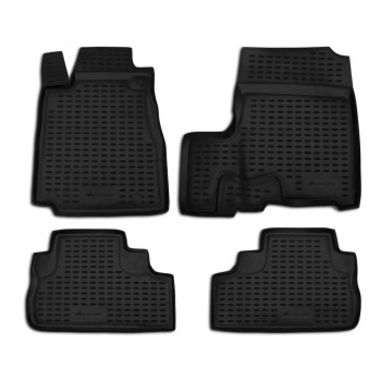 ΠΑΤΑΚΙΑ ΣΕ ΣΚΑΦΗ TPE ΛΑΣΤΙΧΟ ΓΙΑ HONDA CR-V III 2007+  ΣΕ ΜΑΥΡΟ ΧΡΩΜΑ NOVLINE - 4 ΤΕΜ.