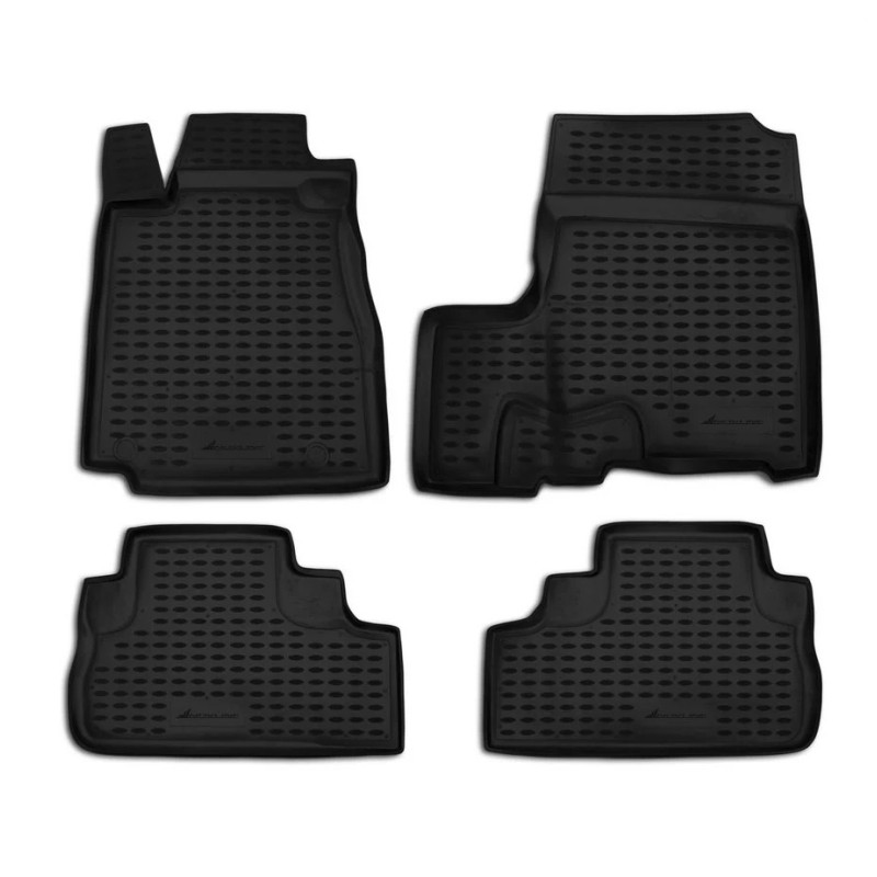 ΠΑΤΑΚΙΑ ΣΕ ΣΚΑΦΗ TPE ΛΑΣΤΙΧΟ ΓΙΑ HONDA CR-V III 2007+  ΣΕ ΜΑΥΡΟ ΧΡΩΜΑ NOVLINE - 4 ΤΕΜ.