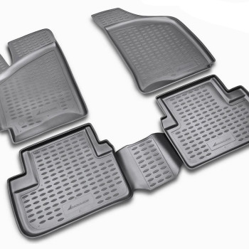 ΠΑΤΑΚΙΑ ΣΕ ΣΚΑΦΗ TPE ΛΑΣΤΙΧΟ ΓΙΑ VW TOURAN 5ΘΕΣΙΟ 11/2006+  ΣΕ ΜΑΥΡΟ ΧΡΩΜΑ NOVLINE - 4 ΤΕΜ.