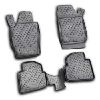 ΠΑΤΑΚΙΑ ΣΕ ΣΚΑΦΗ TPE ΛΑΣΤΙΧΟ ΓΙΑ SKODA ROOMSTER 09/2006+  ΣΕ ΜΑΥΡΟ ΧΡΩΜΑ NOVLINE - 4 ΤΕΜ.