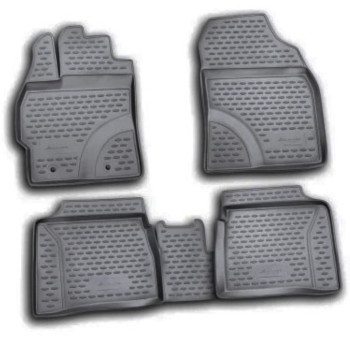 ΠΑΤΑΚΙΑ ΣΕ ΣΚΑΦΗ TPE ΛΑΣΤΙΧΟ ΓΙΑ TOYOTA PRIUS 10/2009-2016  ΣΕ ΜΑΥΡΟ ΧΡΩΜΑ NOVLINE - 4 ΤΕΜ.