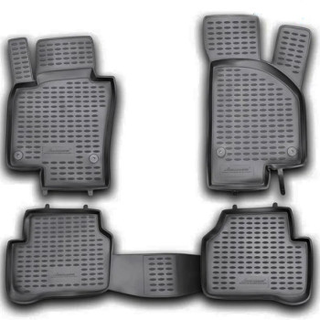 ΠΑΤΑΚΙΑ ΣΕ ΣΚΑΦΗ TPE ΛΑΣΤΙΧΟ ΓΙΑ VW PASSAT 03/2005-12/2010  ΣΕ ΜΑΥΡΟ ΧΡΩΜΑ NOVLINE - 4 ΤΕΜ.
