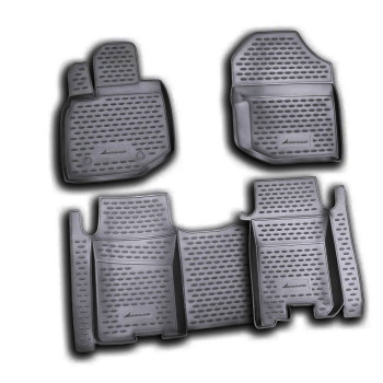 ΠΑΤΑΚΙΑ ΣΕ ΣΚΑΦΗ TPE ΛΑΣΤΙΧΟ ΓΙΑ HONDA JAZZ 10/2008-2015  ΣΕ ΜΑΥΡΟ ΧΡΩΜΑ NOVLINE - 4 ΤΕΜ.