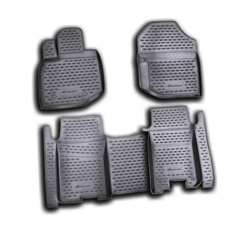 ΠΑΤΑΚΙΑ ΣΕ ΣΚΑΦΗ TPE ΛΑΣΤΙΧΟ ΓΙΑ HONDA JAZZ 10/2008-2015  ΣΕ ΜΑΥΡΟ ΧΡΩΜΑ NOVLINE - 4 ΤΕΜ.