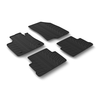 LAMPA - ΠΑΤΑΚΙΑ ΑΥΤΟΚΙΝΗΤΟΥ ΑΠΟ ΛΑΣΤΙΧΟ ΓΙΑ DACIA JOGGER 02/2022+ ΣΕ ΜΑΥΡΟ ΧΡΩΜΑ ME ΚΟΥΜΠΩΜΑΤΑ - 4 ΤΕΜ.