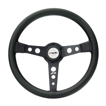 ΤΙΜΟΝΙ GRINTA ΜΑΥΡΟ ΟΙΚΟΛΟΓΙΚΟ ΔΕΡΜΑ ΤΡΙΑΚΤΙΝΟ ΔΙΑΜΕΤΡΟΣ 350mm ΠΑΧΟΣ 102mm​ SIMONI RACING - 1 TEM.