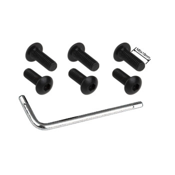 ΒΙΔΕΣ ΤΙΜΟΝΙΟΥ ΜΕ ΚΛΕΙΔΙ ΓΙΑ ΚΩΝΟΥΣ (ΜΑΥΡΕΣ) M5 x 16mm ​​ SIMONI RACING - 6 TEM.