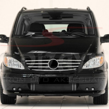 ΔΙΑΚΟΣΜΗΤΙΚΕΣ ΓΡΙΛΙΕΣ ΜΑΣΚΑΣ ΕΜΠΡΟΣ ΧΡΩΜΙΟΥ 7ΤΕΜ ΓΙΑ MERCEDES VIANO MPV 2004-2014