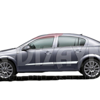 ΔΙΑΚΟΣΜΗΤΙΚΗ ΦΑΣΑ ΠΟΡΤΑΣ ΧΡΩΜΙΟ 4ΤΕΜ. ΓΙΑ OPEL ASTRA H SD 2008+