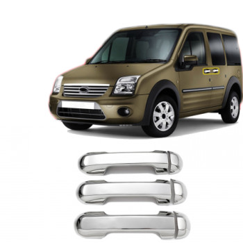 ΧΕΡΟΥΛΙΑ ΠΟΡΤΑΣ ΓΙΑ FORD TRANSIT CONNECT 2002-2014  ΧΡΩΜΙΟ ΜΕΤΑΛΛΙΚΟ 3ΤΕΜ.