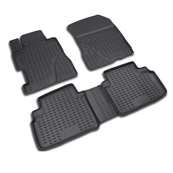 ΠΑΤΑΚΙΑ ΣΕ ΣΚΑΦΗ TPE ΛΑΣΤΙΧΟ ΓΙΑ HONDA CIVIC 4D 2006+  ΣΕ ΜΑΥΡΟ ΧΡΩΜΑ NOVLINE - 4 ΤΕΜ.