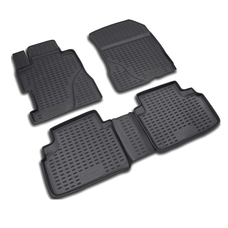 ΠΑΤΑΚΙΑ ΣΕ ΣΚΑΦΗ TPE ΛΑΣΤΙΧΟ ΓΙΑ HONDA CIVIC 4D 2006+  ΣΕ ΜΑΥΡΟ ΧΡΩΜΑ NOVLINE - 4 ΤΕΜ.