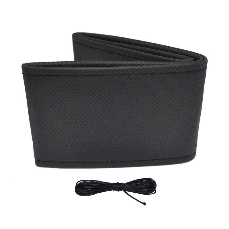 Amio - ΚΑΛΥΜΜΑ ΤΙΜΟΝΙΟΥ ΑΥΤΟΚΙΝΗΤΟΥ ΡΑΦΤΟ 38-39cm ΑΠΟ ΔΙΑΤΡΗΤΟ ΑΟΣΜΟ ΤΕΧΝΟΔΕΡΜΑ ΜΑΥΡΟ - 1 ΤΕΜ. (OTDK201/AM)