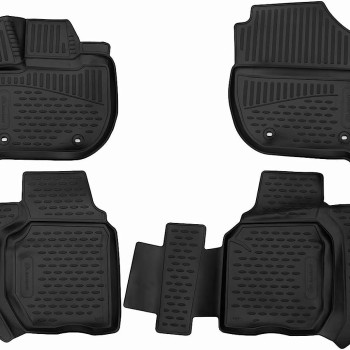 ΠΑΤΑΚΙΑ ΣΕ ΣΚΑΦΗ TPE ΛΑΣΤΙΧΟ ΓΙΑ HONDA JAZZ 5D 2014+   ΣΕ ΜΑΥΡΟ ΧΡΩΜΑ NOVLINE - 4 ΤΕΜ.