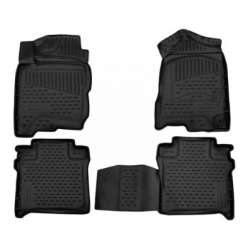 ΠΑΤΑΚΙΑ ΣΕ ΣΚΑΦΗ TPE ΛΑΣΤΙΧΟ ΓΙΑ TOYOTA RAV4 HYBRID (XA50) ΥΒΡΙΔΙΚΟ 5D 12/2018+   ΣΕ ΜΑΥΡΟ ΧΡΩΜΑ NOVLINE - 4 ΤΕΜ.