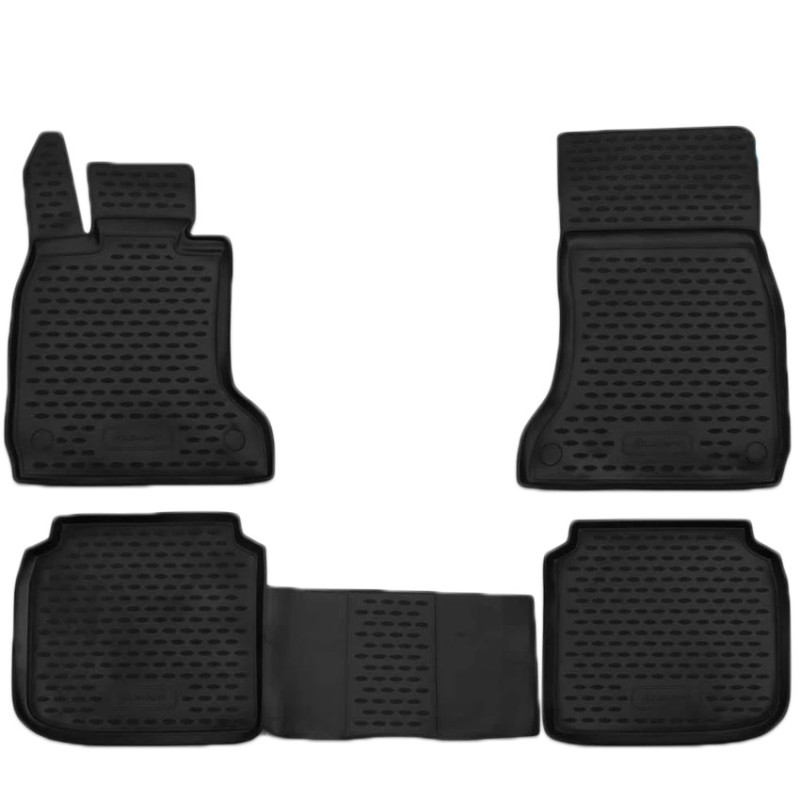 ΠΑΤΑΚΙΑ ΣΕ ΣΚΑΦΗ TPE ΛΑΣΤΙΧΟ ΓΙΑ BMW ΣΕΙΡΑ 7 F01 4D 2007-2015   ΣΕ ΜΑΥΡΟ ΧΡΩΜΑ NOVLINE - 4 ΤΕΜ.